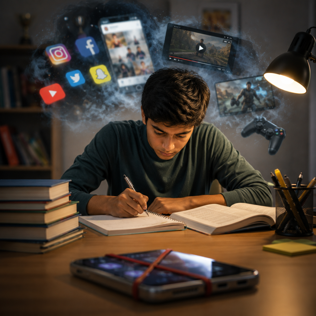 why students lose focus while studying